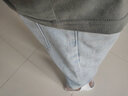 顶峰保罗（Dingfengbaoluo）牛仔裤男生夏季宽松高街潮牌男士直筒休闲九分裤子868浅蓝色3XL 实拍图