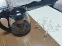 天喜（TIANXI） 玻璃茶壶耐热加厚玻璃茶具不锈钢茶水分离可拆卸冲洗壶泡茶壶 【玻璃茶壶+迷雅杯*4】 2000ml 实拍图