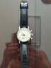 积优（JEAYOU）天梭力洛克真皮表带男卡西鸥浪琴欧米茄美度天王海依波罗西尼飞亚达阿玛尼精工dw手表带女士 黑色黑线 A表耳间距 22mm 银色针扣 实拍图
