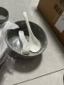 声希餐具整套轻奢纯色高档家用碗盘餐具碗套装釉下彩碗筷套装乔迁之喜 灰色-6人食配汤碗【礼盒装】 30件套 实拍图
