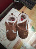 卡特兔童鞋儿童雪地靴男宝宝棉鞋加绒女童学步鞋毛毛鞋婴儿冬季机能鞋子 棕色 28 内长17.5cm  脚长16.3-16.9 实拍图