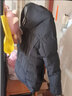 鸿星尔克羽绒服男秋冬保暖防风防泼水户外休闲运动男士羽绒外套上衣夹克 正黑 M M (160-165c110-120斤) 实拍图