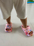 巴布豆儿童拖鞋宝宝洞洞鞋女童男童凉拖鞋婴幼儿小童室内防滑家居沙滩鞋 虾粉（尺码偏大选小一码） 22 内长16cm 适合脚长15-15.5cm 实拍图