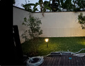 TUYAGE太阳能led草坪灯户外庭院灯草地灯景观灯现代时尚不用电插地式 太阳能款-黑色（三色光） 晒单实拍图