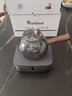 全度（Quandu） 玻璃蒸煮一体四代茶壶玻璃侧把壶电陶炉煮茶壶木把茶具 猫眼二代电陶炉灰+墩墩壶 900ml 实拍图