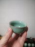 余着 哥窑品茗小茶杯官窑梅子青龙泉青瓷粉青釉功夫茶具 梅子青 1盏 实拍图
