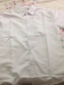 卡度顿夏季短袖衬衫男韩版修身大码青少年商务休闲白衬衣职业装工作服 白色 L 实拍图