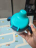 日康（rikang）儿童水杯 宝宝鸭嘴杯 Tritan带重力球把手婴儿杯 蓝色鸭嘴杯 180ml B1042 实拍图
