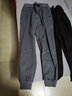 季骆森运动裤男春秋季纯色针织棉质潮流束脚休闲长裤男士卫宽松健身跑步 梅花标深灰【加绒款】 3XL 【建议150-170斤】 实拍图