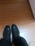 花花公子夏季新款真皮头层牛皮男士打孔镂空透气系带商务休闲皮鞋凉鞋 黑色 40 实拍图