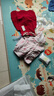 戴维贝拉（DAVE＆BELLA）女童背心裙儿童连衣裙甜美女宝宝裙子2025秋季新年童裙小童公主裙 暗红色【现货】 120 cm（建议身高110-120cm） 实拍图