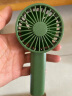 MUJI 便携手持风扇 USB充电可折叠办公室迷你随身小风扇 绿色 实拍图