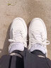 361°女鞋板鞋女新款秋冬季皮面休闲运动鞋女透气韩版小白鞋四季款 361度白/皇冠金 39 实拍图