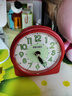 SEIKO 日本精工闹钟儿童创意贪睡闹铃个性简约家用床头学生可爱小闹钟 QHE177R  (夜光款） 实拍图