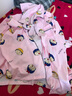 缤棉睡衣女秋冬季长袖开衫套装春夏韩版甜美宽松大码女士家居服可外穿 粉色小丸子 2XL 实拍图