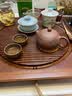 古往今来 宜兴原矿纯全紫砂壶名家手工泡茶壶家用功夫茶具套装 紫泥西施壶 240ml 陆彩琴 卡盖刻绘 实拍图