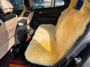 首赋汽车坐垫冬季羊毛 羊剪绒通用短毛毛绒皮毛一体毛垫 冬天保暖座套 米黄色 实拍图