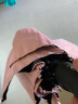 惠寻  8骨UV防紫外线自动晴雨伞 黑胶折叠便携自动伞 粉色 实拍图