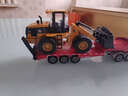 大号合金土方车模型男孩儿童仿真玩具小汽车半挂车重卡车拖车 拖车载铲车 实拍图