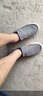 百达威登老北京布鞋男夏季冰丝帆布懒人一脚蹬套脚男鞋透气豆豆鞋子男板鞋 灰色W865 40 实拍图