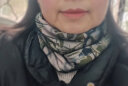 莱娅斯围脖冬季女羊毛双面印花套头小围巾2024年百搭保暖护颈椎脖套 三角墨画 晒单实拍图