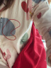 猫人【A级防螨抗菌纯棉】女士睡衣女春夏印花长袖开衫精梳棉杏色M 实拍图