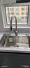 九牧（JOMOO）水槽304不锈钢厨房大单槽多功能水池洗菜盆洗碗盆 02389【58*43】含旋转龙头 实拍图