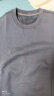 MARKLESS卫衣男士春季休闲圆领外套WYB0434M1 深灰色加绒 M  实拍图