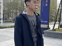 杉杉商务中长款连帽风衣男2025秋季新款纯色防风抗皱垂顺干部外套201 藏青 XL (180) 实拍图