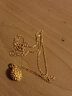 中国黄金（CHINA GOLD） 黄金项链女士足金榴莲吊坠送女友妈妈 【小果】足金吊坠+足金链/约2.39g 实拍图