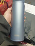 膳魔师（THERMOS）钛杯保温杯高档办公商务水杯磁力钛杯Ti内胆便携超轻弹盖TCTL-500 柏林蓝500ml 实拍图