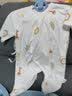 婧麒（JOYNCLEON）新生婴儿衣服春秋宝宝纯棉连体衣无骨夏季居家内衣蝴蝶哈衣两件装 萌萌小鹿（两件装） 52cm 实拍图
