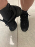 三沙（Sansha）运动舞蹈鞋女广场舞跳舞跑步低帮透气网面软底H22M 黑+黑织带 38 实拍图