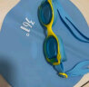 361°儿童泳镜泳帽套装 男孩女孩学生泳镜泳帽速干两件套 蓝色套装 晒单实拍图