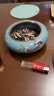 蒂拉欧式复古陶瓷烟灰缸装饰带盖家用创意个性潮流防飞灰美式复古烟缸 1208蓝底孔雀款 实拍图