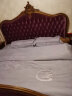 水星家纺60支长绒棉床上四件套纯棉100%纯棉床单裸睡高级感套件单双人被套枕套1.5m床 御·烟辞镜 实拍图
