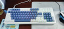 腹灵CMK99蓝牙/2.4G/无线三模客制化机械键盘游戏办公热插拔RGB灯光TTC快银虎轴 三模FSA球帽版-全键可换轴-冰川蓝 TTC-快银轴V2 实拍图