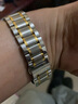 老皮匠不锈钢手表带适用浪琴名匠西铁城飞亚达钢带表带表链男女通用配件 银色间金色 20mm 实拍图