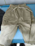 京峋休闲裤子男秋季日系宽松运动百搭春夏棉质直筒美式高街工装卫长裤 卡其色 XL【建议体重115-145斤左右】 实拍图