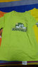 真维斯男童短袖t恤纯棉夏季儿童半袖夏装上衣男孩简约夏天童装 果绿 J毛毛兽 160 实拍图