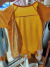 迪士尼（Disney）婴儿夏装薄款空调服新生儿衣服长袖睡衣夏季分体套装男女宝宝夏装 2067镂空空调服 黄色 90 码建议12-18个月 晒单实拍图