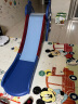 亲贝淘（QINBEITAO）宝宝滑滑梯儿童加长加厚滑梯室内家用小型玩具滑梯幼儿园游乐场 贵族蓝色（篮球框+感应音乐） 实拍图