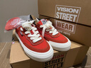 VISION STREET WEAR官方  FLAT TOP红柚色低帮翻毛皮帆布鞋滑板鞋男女鞋平底 西柚色 37 实拍图