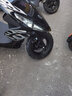 杰帆（JF）踏板摩托车125cc鬼火一代摩托车外卖踏板车燃油车助力车可上牌 黑色带新款贴花 国四电喷版（可上牌） 实拍图