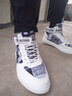 潮小二（CHAOXIAOER）男鞋夏季休闲鞋子透气高帮鞋子男户外跑步鞋男板鞋高帮鞋潮鞋子 白绿色-1810【增高8CM】 42 实拍图