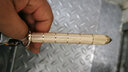 户外工具多功能小刀破窗器不锈钢战术笔小直刀笔带撞锤 可拆卸 浅金色 实拍图