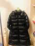 高梵黑金鹅绒服女王3.0八格收腰羽绒服女中长款冬厚外套 黑色 XL 实拍图