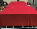 殳亓定制加厚金丝绒办公会议桌布摆地摊绒布料纯色长方形活动展会台布 酒红色 2*2.5米 实拍图