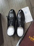 老人头（LAORENTOU）皮鞋男冬季头层牛皮正装鞋男士休闲商务圆头结婚鞋 1717 黑加绒39 实拍图