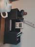 AKBK笔筒多功能桌面茶几遥控器收纳盒会议室办公用品文具皮质名片盒黑 双笔筒-黑色牛皮纹 实拍图